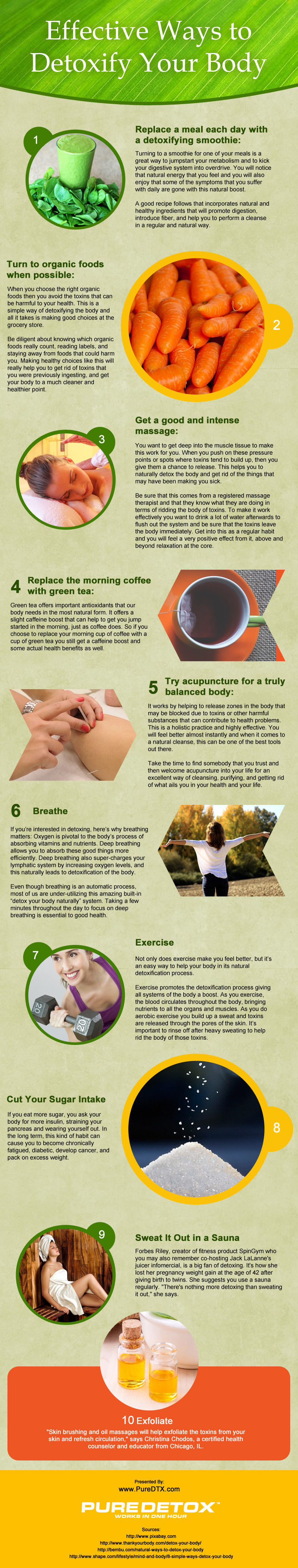 Effective Ways to Detoxify Your Body [infographic]