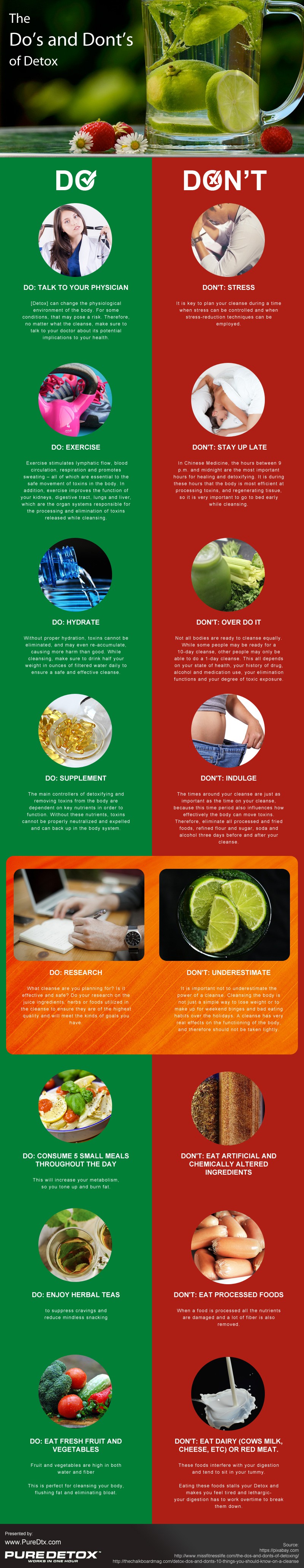 The Do's and Dont's of Detox [infographic]